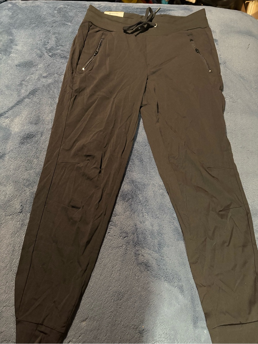 NWT Women’s Black Jogger Pants with Zip Pockets